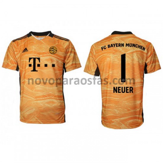 Camisolas Bayern de Munique Guarda-redes Manuel Neuer 1 Casa 2021-2022 Manga Curta