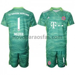 Camisolas Bayern de Munique Guarda-redes Manuel Neuer 1 Criança Alternativo 2021-2022 Manga Curta