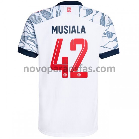 Camisolas Bayern de Munique Jamal Musiala 42 Alternativo 2021-2022 Manga Curta