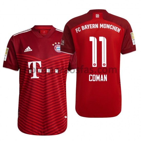 Camisolas Bayern de Munique Kingsley Coman 11 Casa 2021-2022 Manga Curta