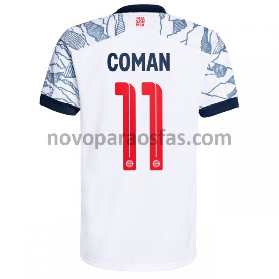 Camisolas Bayern de Munique Kingsley Coman 11 Alternativo 2021-2022 Manga Curta