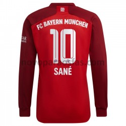 Camisolas Bayern de Munique Leroy Sane 10 Casa 2021-2022 Manga Comprida