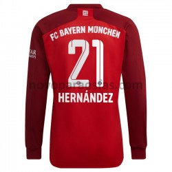 Camisolas Bayern de Munique Lucas Hernandez 21 Casa 2021-2022 Manga Comprida