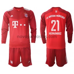 Camisolas Bayern de Munique Lucas Hernandez 21 Criança Casa 2021-2022 Manga Comprida
