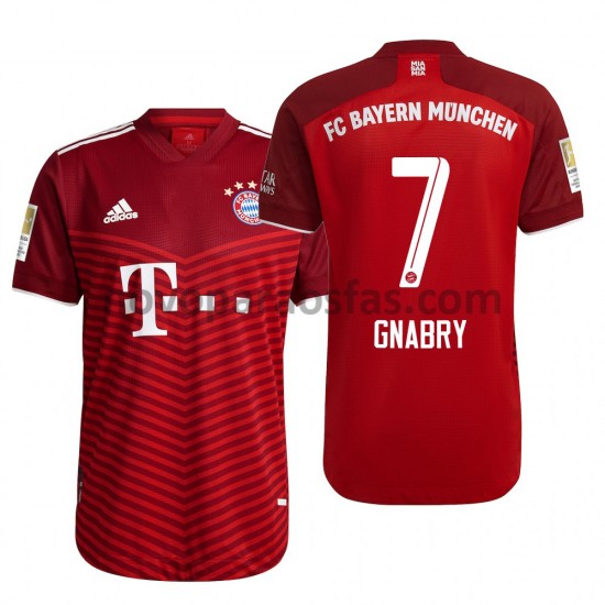 Camisolas Bayern de Munique Serge Gnabry 7 Casa 2021-2022 Manga Curta