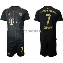 Camisolas Bayern de Munique Serge Gnabry 7 Criança Visitante 2021-2022 Manga Curta