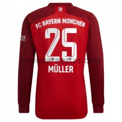 Camisolas Bayern de Munique Thomas Muller 25 Casa 2021-2022 Manga Comprida