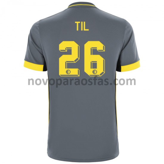 Camisolas Feyenoord Rotterdam Guus Til 26 Visitante 2021-2022 Manga Curta