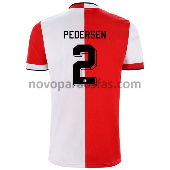 Camisolas Feyenoord Rotterdam Marcus Pedersen 2 Casa 2021-2022 Manga Curta
