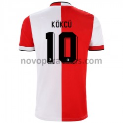 Camisolas Feyenoord Rotterdam Orkun Kokcu 10 Casa 2021-2022 Manga Curta