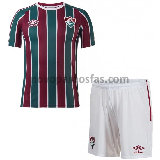 Camisolas Fluminense Criança Casa 2021-2022 Manga Curta