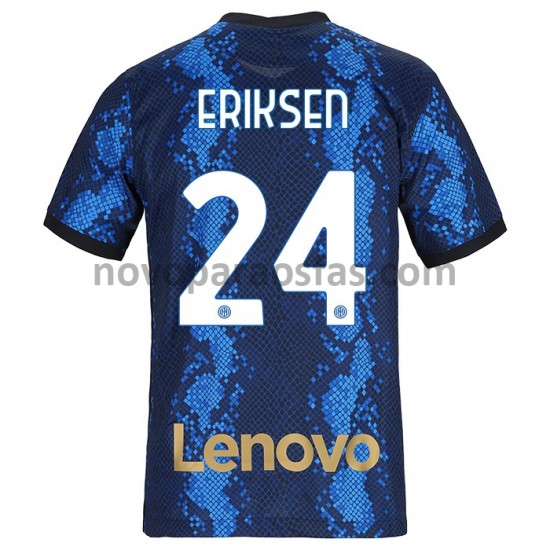 Camisolas Inter de Milão Christian Eriksen 24 Casa 2021-2022 Manga Curta