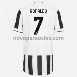 Camisolas Juventus Cristiano Ronaldo 7 Casa 2021-2022 Manga Curta
