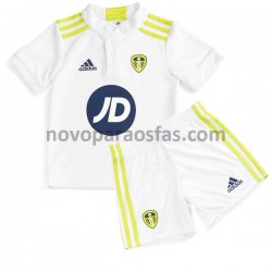 Camisolas Leeds United Criança Casa 2021-2022 Manga Curta