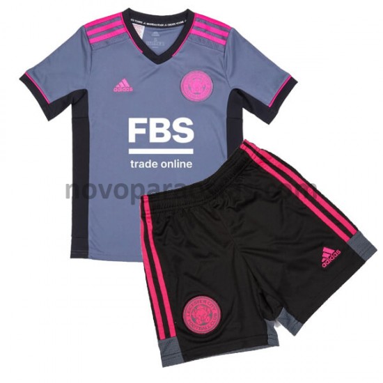 Camisolas Leicester City Criança Alternativo 2021-2022 Manga Curta