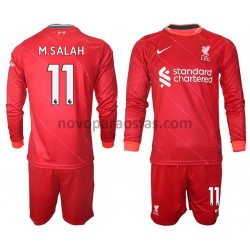 Camisolas Liverpool M.Salah 11 Criança Casa 2021-2022 Manga Comprida