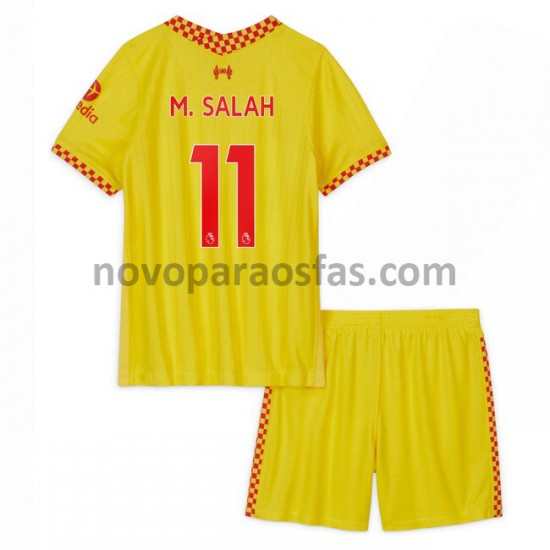 Camisolas Liverpool M.Salah 11 Criança Alternativo 2021-2022 Manga Curta