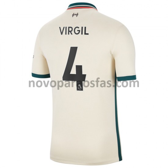 Camisolas Liverpool Virgil van Dijk 4 Visitante 2021-2022 Manga Curta
