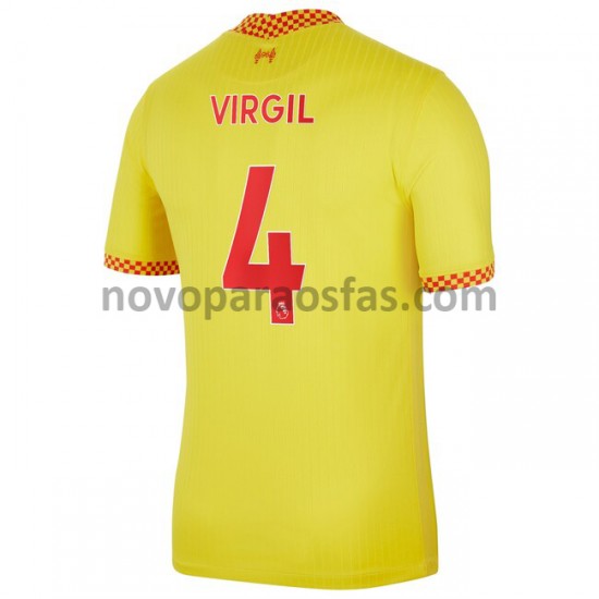 Camisolas Liverpool Virgil van Dijk 4 Alternativo 2021-2022 Manga Curta