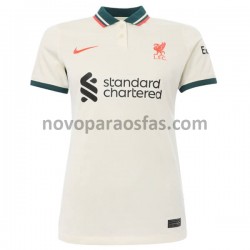 Camisolas Liverpool Mulher Visitante 2021-2022 Manga Curta