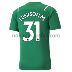 Camisolas Manchester City Guarda-redes Ederson 31 Visitante 2021-2022 Manga Curta
