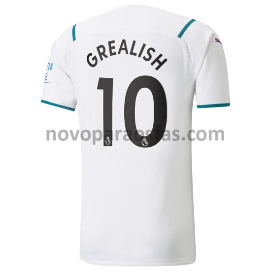 Camisolas Manchester City Jack Grealish 10 Visitante 2021-2022 Manga Curta
