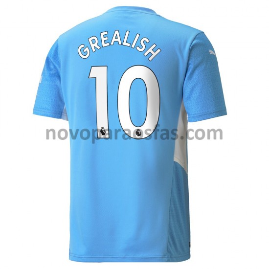 Camisolas Manchester City Jack Grealish 10 Casa 2021-2022 Manga Curta
