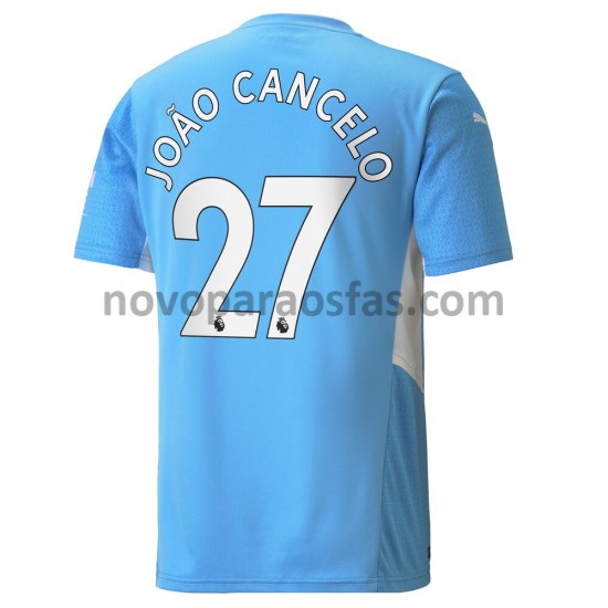 Camisolas Manchester City Joao Cancelo 27 Casa 2021-2022 Manga Curta