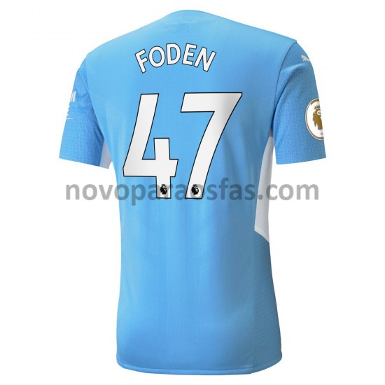 Camisolas Manchester City Phil Foden 47 Casa 2021-2022 Manga Curta