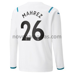 Camisolas Manchester City Riyad Mahrez 26 Visitante 2021-2022 Manga Comprida