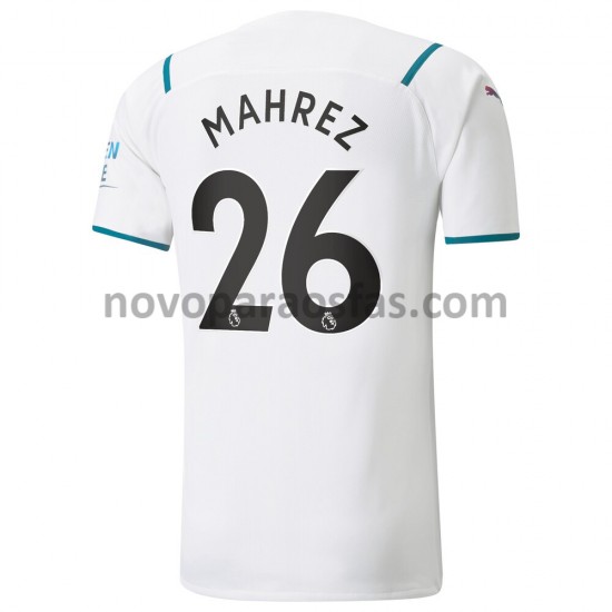 Camisolas Manchester City Riyad Mahrez 26 Visitante 2021-2022 Manga Curta