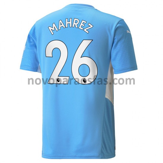 Camisolas Manchester City Riyad Mahrez 26 Casa 2021-2022 Manga Curta