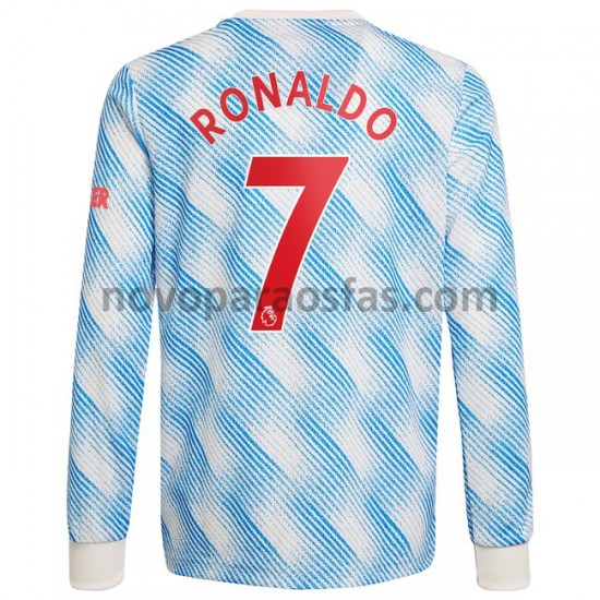 Camisolas Manchester United Cristiano Ronaldo 7 Visitante 2021-2022 Manga Comprida
