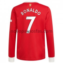 Camisolas Manchester United Cristiano Ronaldo 7 Casa 2021-2022 Manga Comprida