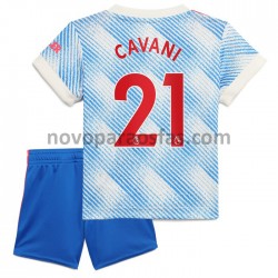 Camisolas Manchester United Edinson Cavani 21 Criança Visitante 2021-2022 Manga Curta