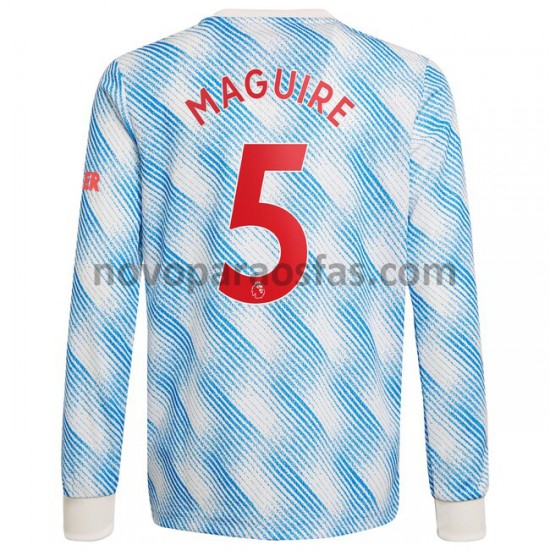 Camisolas Manchester United Harry Maguire 5 Visitante 2021-2022 Manga Comprida