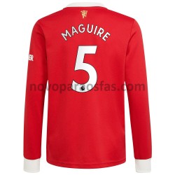 Camisolas Manchester United Harry Maguire 5 Casa 2021-2022 Manga Comprida