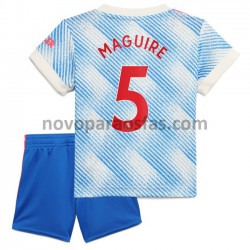 Camisolas Manchester United Harry Maguire 5 Criança Visitante 2021-2022 Manga Curta
