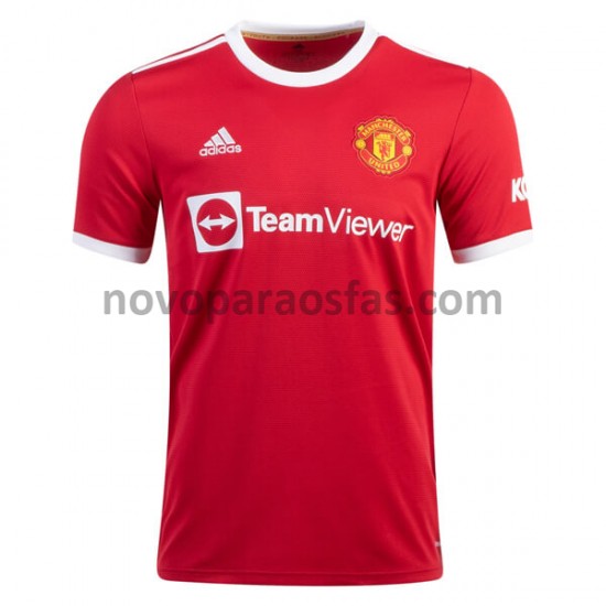 Camisolas Manchester United Casa 2021-2022 Manga Curta