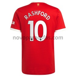 Camisolas Manchester United Marcus Rashford 10 Casa 2021-2022 Manga Curta