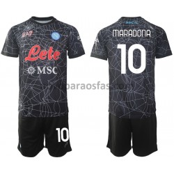 Camisolas SSC Napoli Diego Maradona 10 Special Criança Casa 2021-2022 Manga Curta