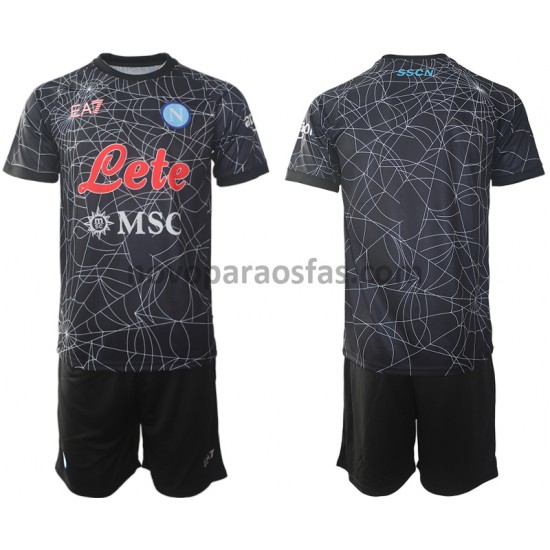 Camisolas SSC Napoli Special Criança Casa 2021-2022 Manga Curta