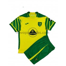 Camisolas Norwich City Criança Casa 2021-2022 Manga Curta