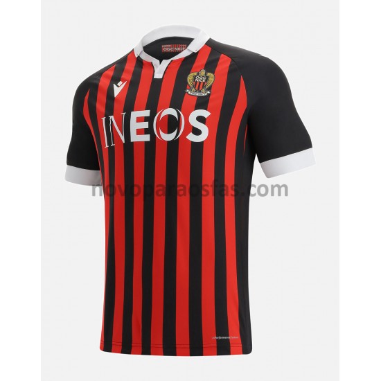 Camisolas OGC Nice Casa 2021-2022 Manga Curta
