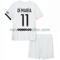 Camisolas Paris Saint-Germain Di Maria 11 Criança Visitante 2021-2022 Manga Curta