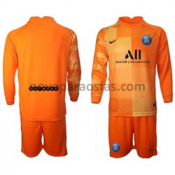 Camisolas Paris Saint-Germain Guarda-redes Criança Casa 2021-2022 Manga Comprida