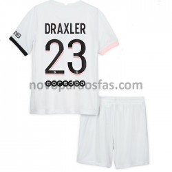 Camisolas Paris Saint-Germain Julian Draxler 23 Criança Visitante 2021-2022 Manga Curta