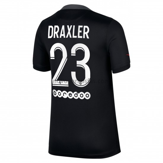 Camisolas Paris Saint-Germain Julian Draxler 23 Alternativo 2021-2022 Manga Curta