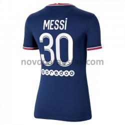 Camisolas Paris Saint-Germain Lionel Messi 30 Mulher Casa 2021-2022 Manga Curta