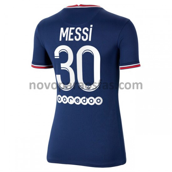 Camisolas Paris Saint-Germain Lionel Messi 30 Mulher Casa 2021-2022 Manga Curta